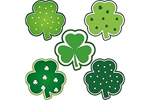 St. Patrick's Day Decoration Shamrocks - Best Clover Cut-Outs for Irish Party Supply