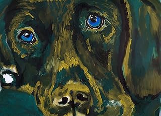 Labrador Dog Wall Art Print, Colorful Labrador Artwork, Lab Owner Gift, Lab Dog Art, Dog Wall Art Print, Colorful Labrador Dog Painting Decor