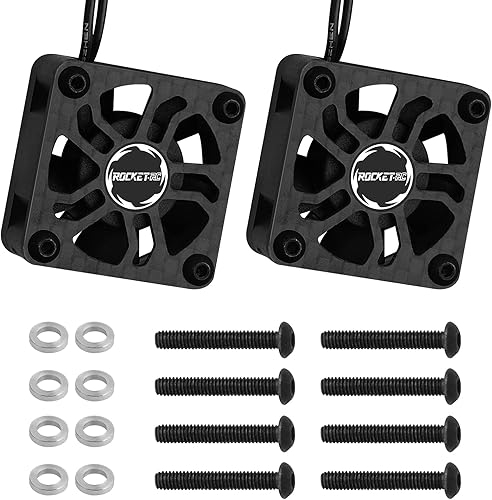 Miniatura 7 de [Paquete de 2] Ventiladores de refrigeración RC Superan Hobby 1.181 in 27000 High RPM Ventilador de motor RC solo ventiladores de repuesto