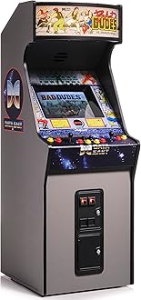 Quarter Arcades Bad Dudes Vs. DragonNinja Mini Arcade – 1/4 Scale Data East Collector’s Cabinet with Original ROM, USB-C Power – Retro Beat-'Em-Up Arcade Machine for Home or Display [Video Game]