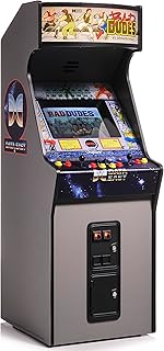 Quarter Arcades Bad Dudes Vs. DragonNinja Mini Arcade – 1/4 Maßstab Sammlerkabine, Original-ROM, Beleuchtetes Marquee, USB-C, Retro Beat-'Em-Up Action