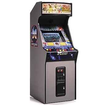 Quarter Arcades Collectors Edition Bad Dudes Vs. DragonNinja Mini Arcade 1/4 Scale Cabinet with Original ROM, USB-C, Illuminated Marquee & Exclusive Poster