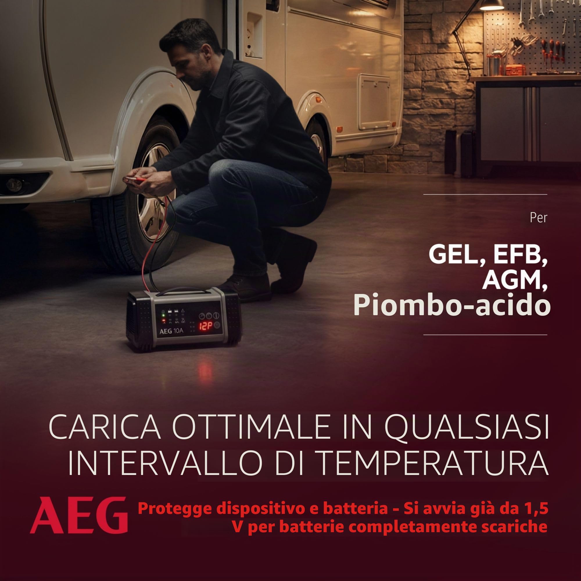 AEG Automatikladeger?t LT10 97024 12 V, 24 V 2 A, 6 A, 10 A 2 A, 6 A (97024)
