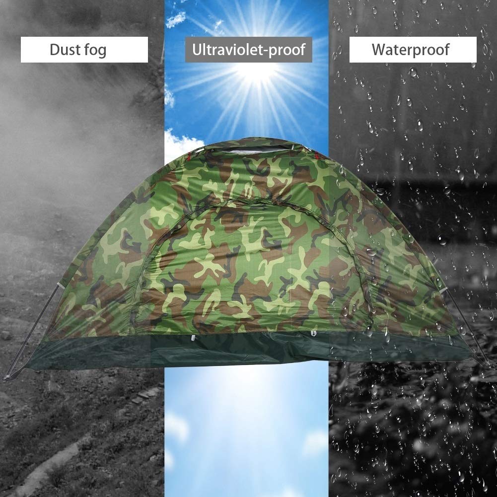 Tente, Protection Anti-UV Camouflage Extérieur MAGT Imperméable for 2 Personnes avec Tente D'aération Et Housse De Camping for La Randonnée