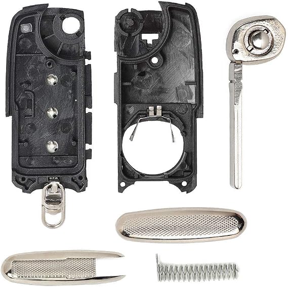 Beefunny New Replacement Uncut Folding Remote Key Shell Case Fob 3 Button for Bentley Continental GT GTC 2006-2010(1)