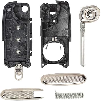 Beefunny New Replacement Uncut Folding Remote Key Shell Case Fob 3 Button for Bentley Continental GT GTC 2006-2010(1)