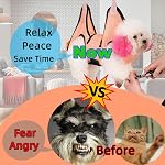 Dog Grooming Hammock Harness, Pet Grooming Sling Tools with Dog Nail Clippers/Trimmer,Nail File (Size:S)