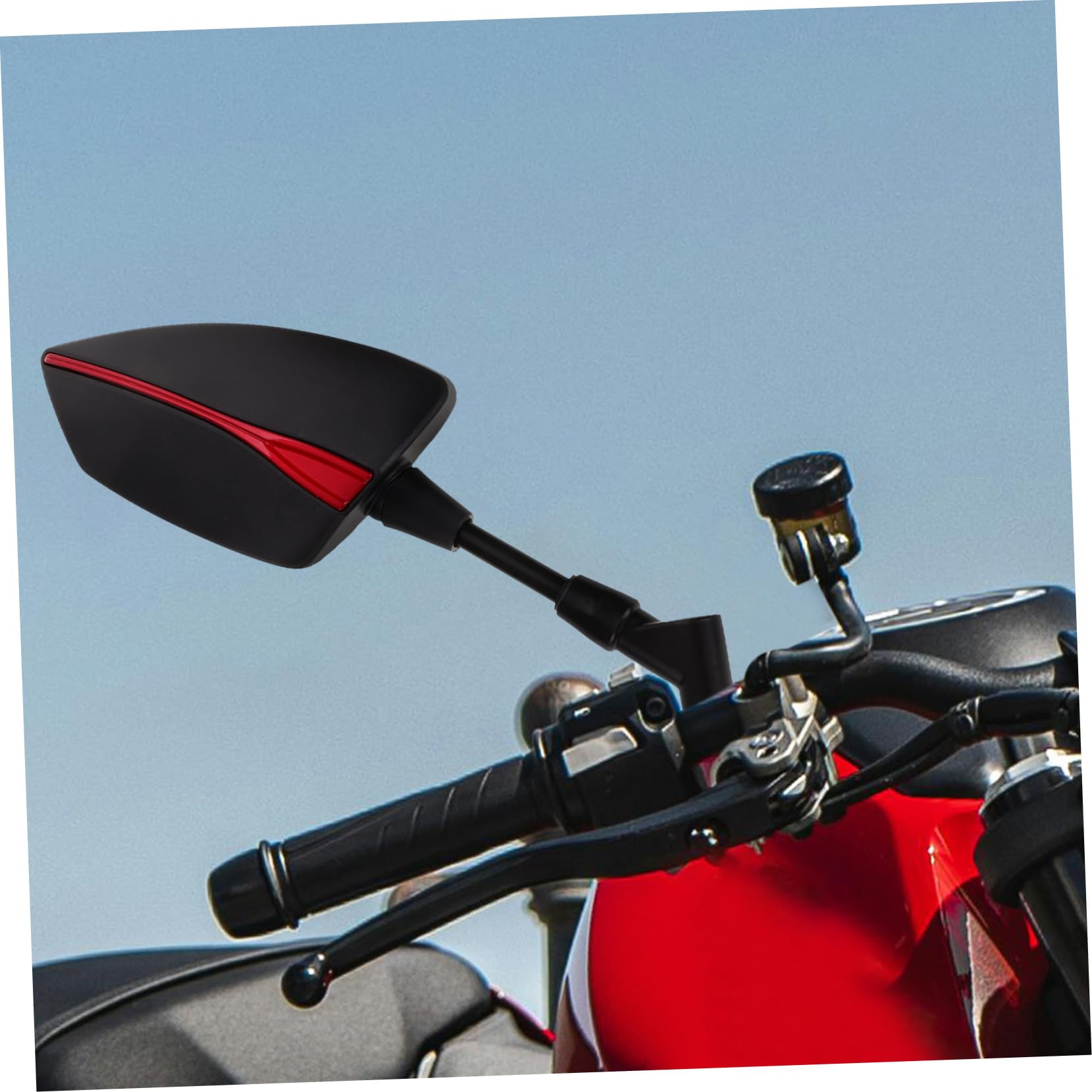 Specchietto Retrovisore Moto Coppia in Lega di Alluminio per Manubrio | Vetro ad Alta Definizione, per Bici Elettrica e Motocicletta, Montaggio Semplice, Visibilità Chiara