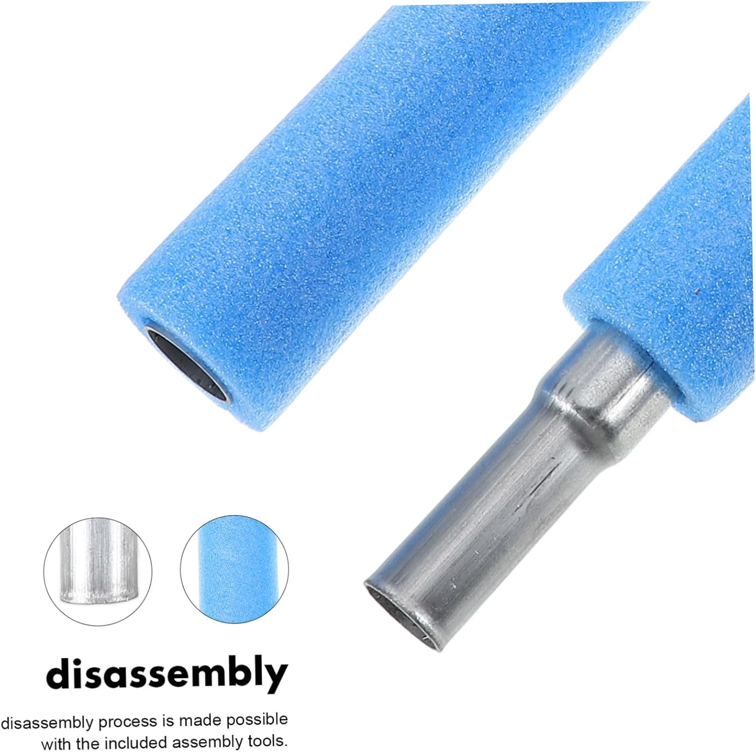 SUPVOX Trampoline Replacement Poles with Ground Stakes Durable Tube Fittings Easy Installation Compatible with Various Trampoline Brands Practical Accessories for Safety and Stability