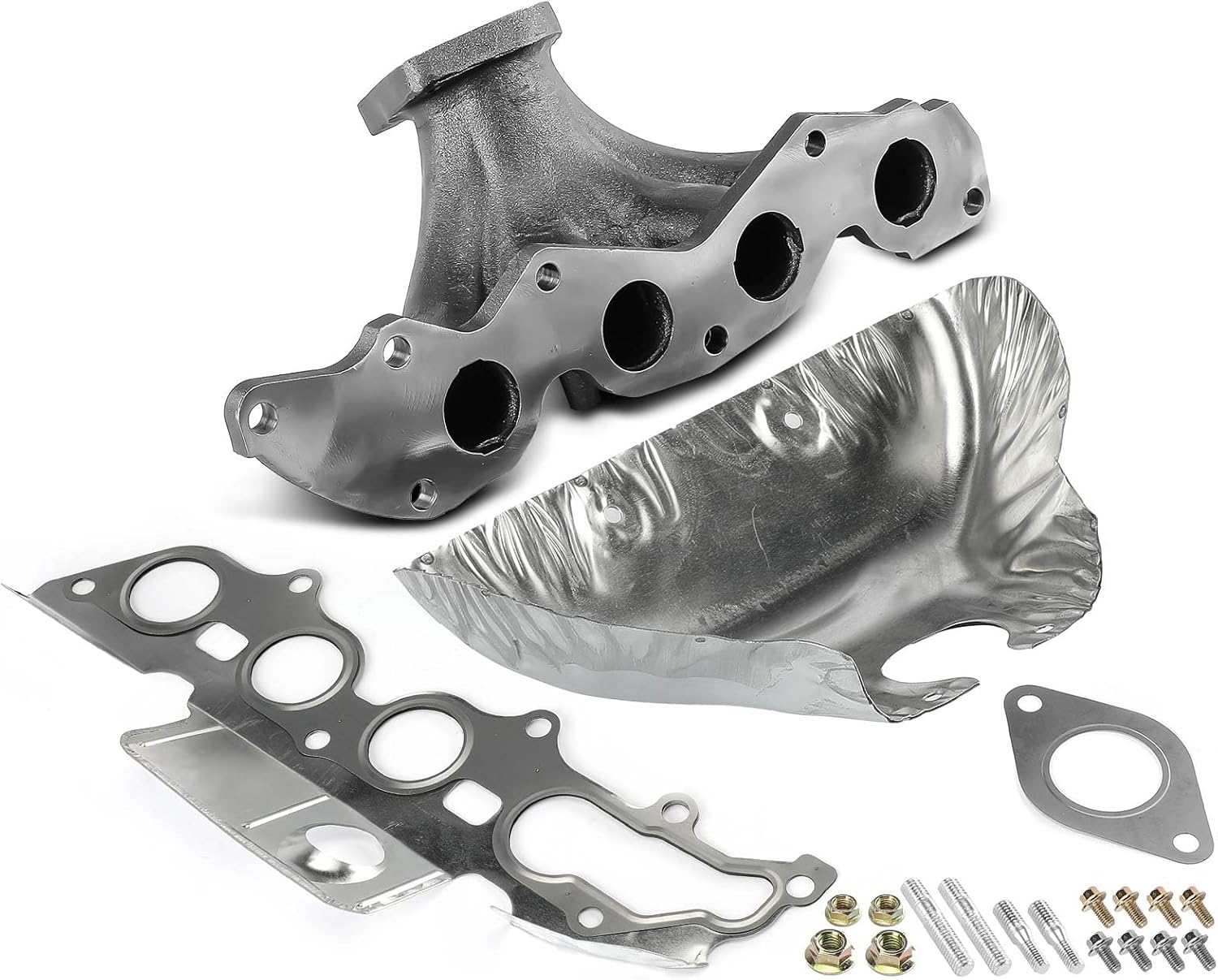 A-Premium Exhaust Manifold Kit W/Gaskets, Studs, Bolts, Nuts [2.0L 2.5L] Compatible with Ford Escape 2009-2012, Fusion 2010-2012, Transit Connect 2010-2013 & Mercury Mariner 2009-2011, Milan 2010-2011