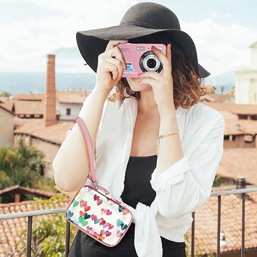 Miniatura 6 de FINTIE Funda para cámara digital compatible con Kodak Pixpro FZ55FZ45FZ53FZ43WPZ2, Canon PowerShot ELPH 360LecranCAMKORY, bolsa de transporte para