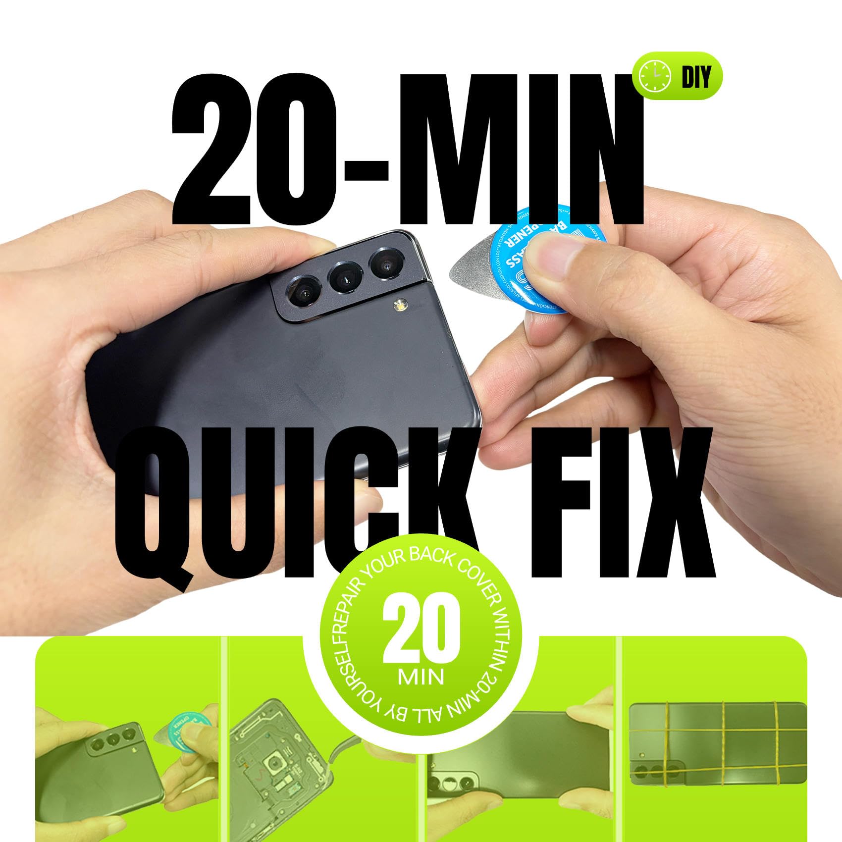 iStable Vetro Posteriore Scocca Compatibile con Xiaomi 13T / 13T Pro Back Cover Copri Imposta Verde