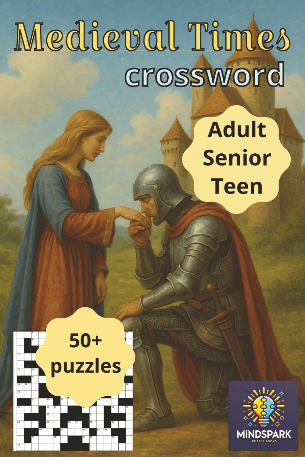 Medieval Times crossword: Crossword with easy to read print all about Medieval times, Kings, Queens peasants and more- 6x9 120 pages 50+ puzzles... great for history buff, relaxing, gift or holiday