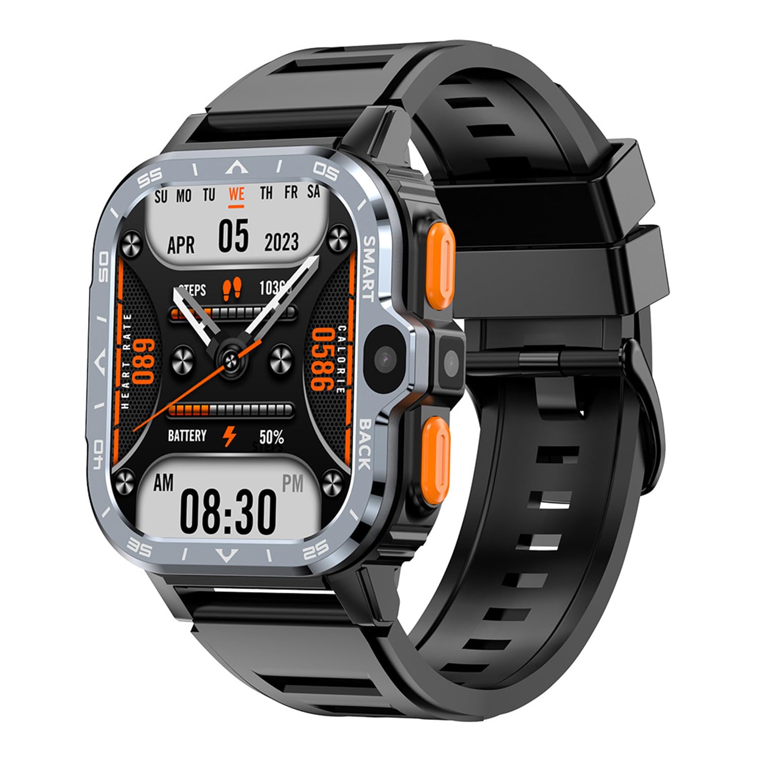 Smart Watch Android 4G, fitness tracker con doppia fotocamera HD, cardiofrequenzimetro, CPU quad-core, pagamenti offline, modalità multi-sport per adulti e studenti