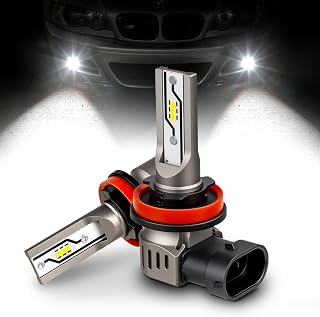 SEALIGHT フォグランプ h11 h8 led フォグ ledフォグライト バルブ 30W*2 6500K IP68防水 高輝度 10000LM キャンセラー内蔵 無極性 12v 車検対応 電球交換 ファンレス h11 led フォグランプ 50000時間以上寿命 2個セット 2年保証 F5-H11 ホワイト【スタンダードモデル】