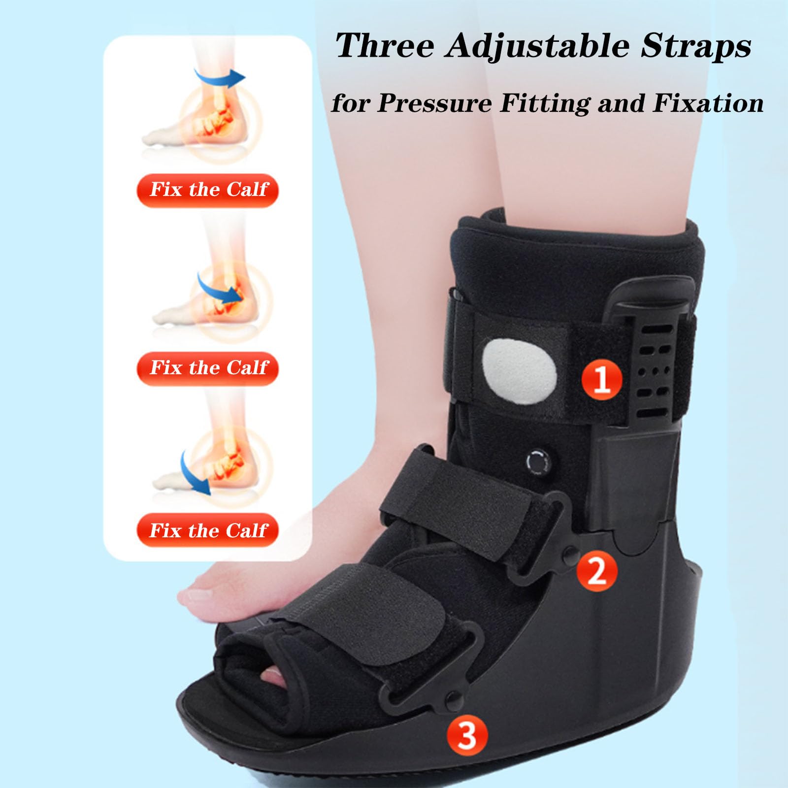 Zapato De Recuperación Con Descarga Para El Antepié, Bota De Marcha Con Descarga, Bota Inflable Para Fracturas Para Dolor De Metatarsalgia, Juanetes Y Dedo Roto (Tallas A2 Izquierda, Xl, A2 Derecha,
