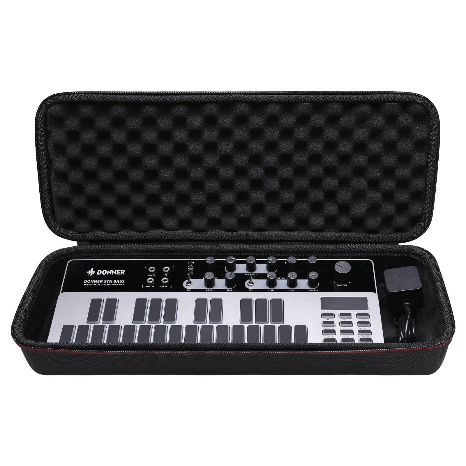 LTGEM Case Compatible with Donner Essential B1 / D1 Analog Bass Synthesizer Sequencer Performance Beat Machine, Case Only