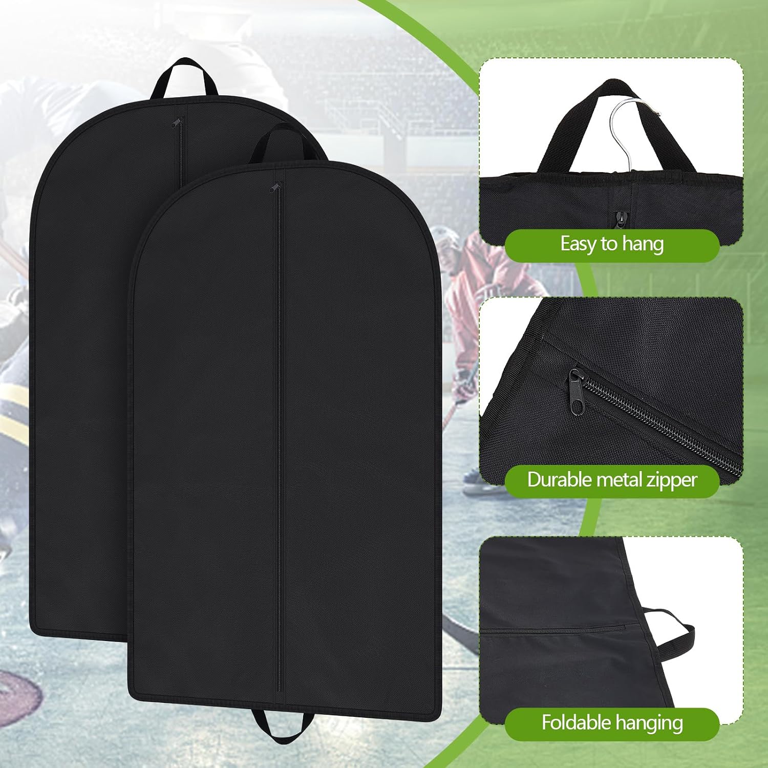 Windyun 2 Pack Hockey Jersey Garment Bag image 3