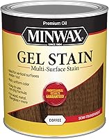 Minwax Gel Stain Coffee Brown Quart - Non-Drip Wood Stain for Furniture, Cabinets, Trim & Doors | Rich Even Color Control