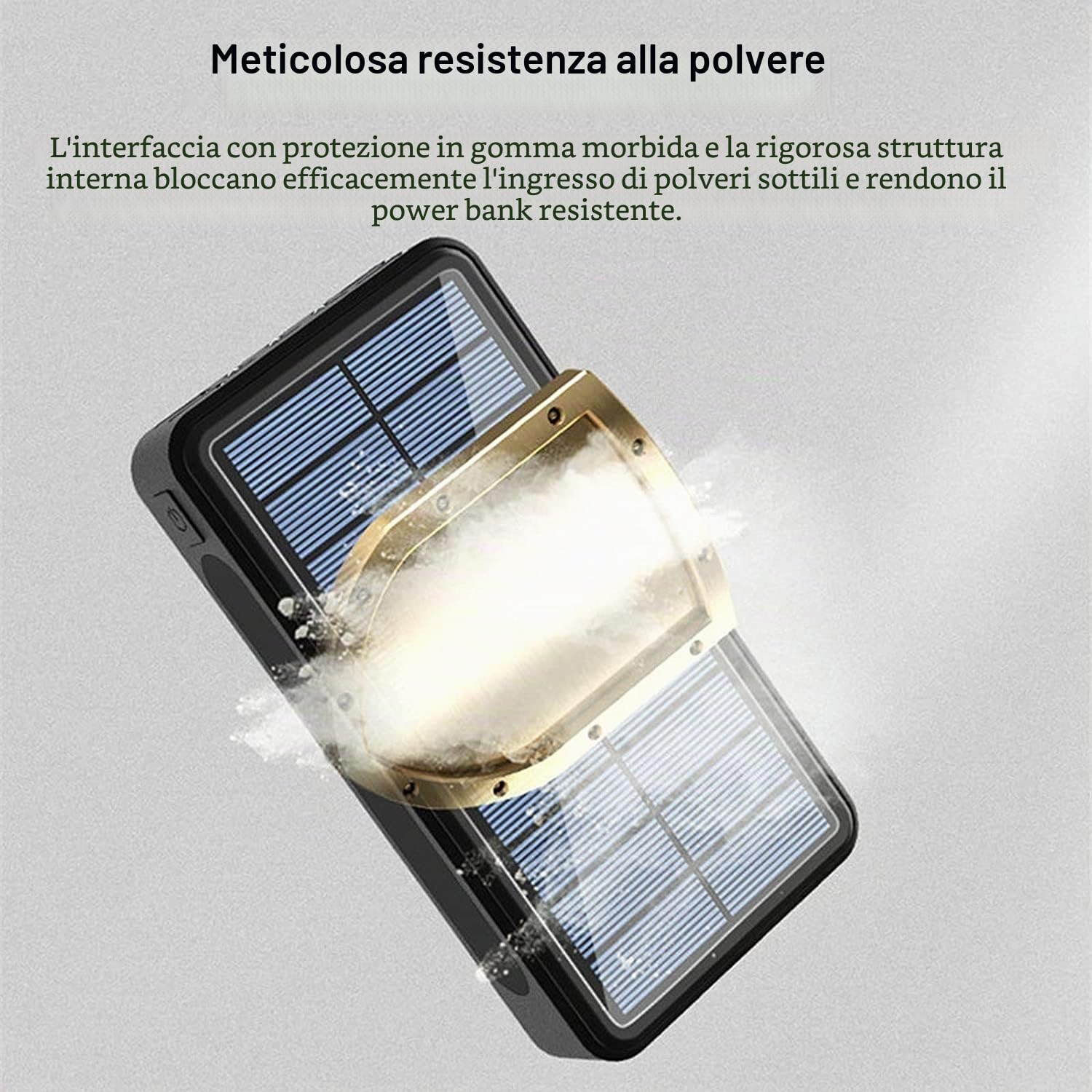 Caricabatterie Solare 100000mAh Power Bank Portatile Caricabatterie Di Ricarica Ad Alta Velocità Batteria Di Sostegno Esterna Capacità Enorme Per Smartphone, Tablet, Console Di Gioco, Fotocamera ( Col