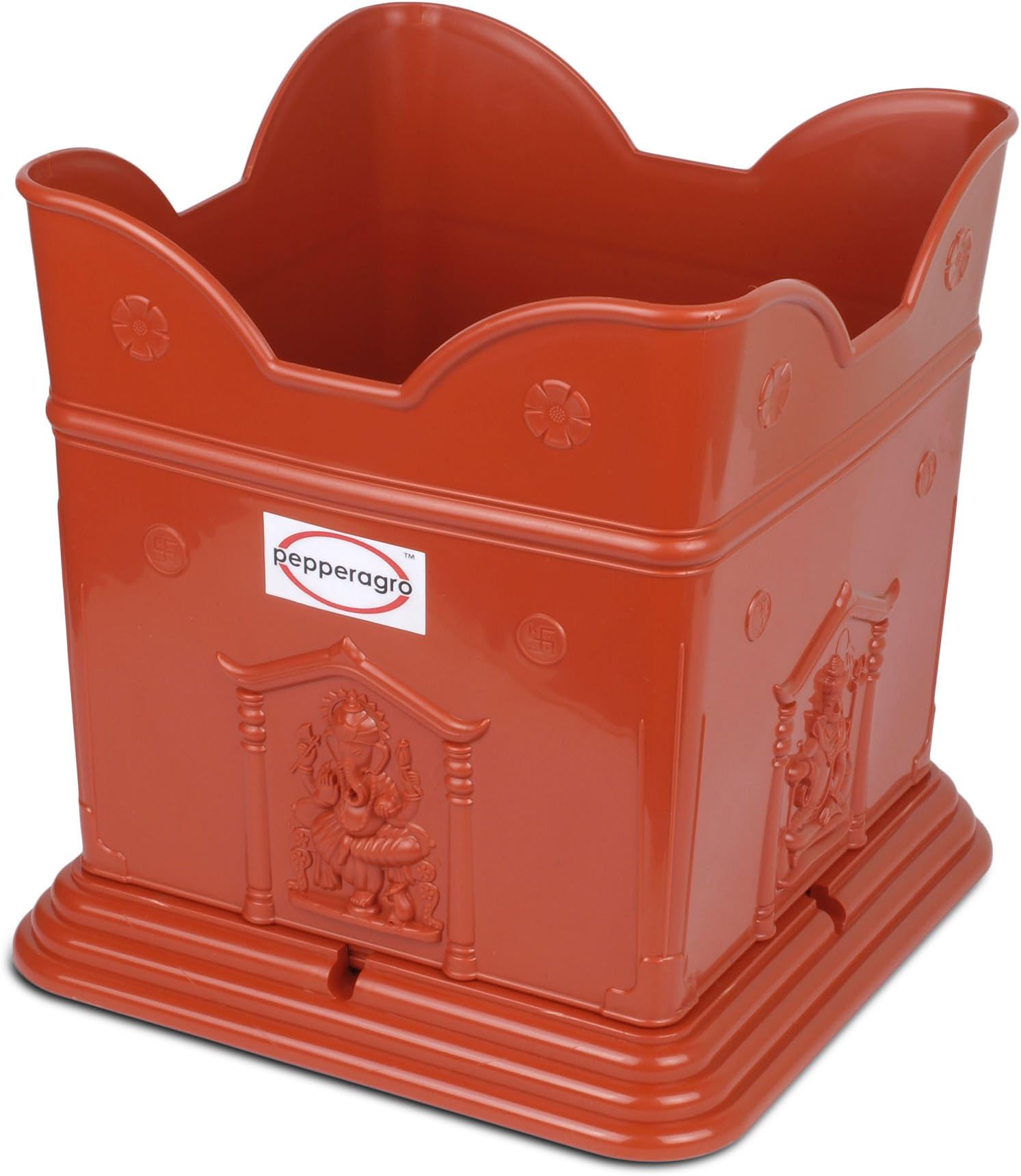 Pepper Agro Brindavan Tulsi Pot Terracotta 1qty