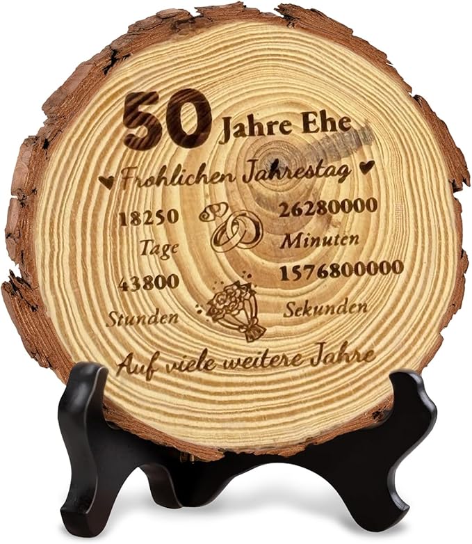 Holzgeschenk 50 Jahre Ehe