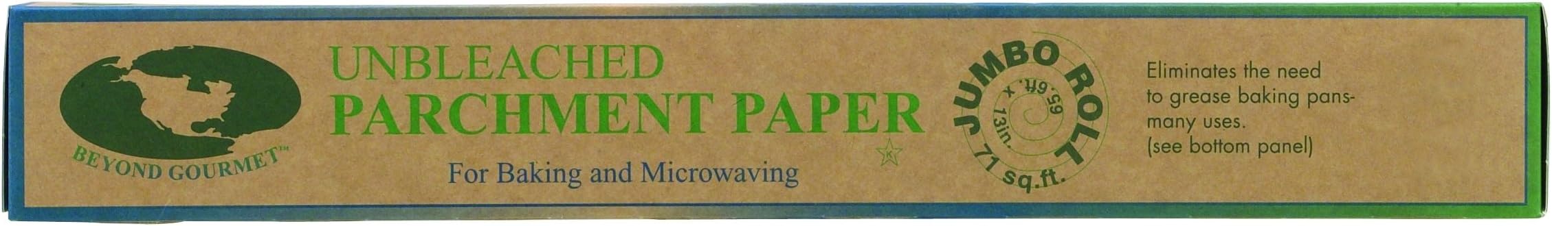 HIC Kitchen Beyond Gourmet Unbleached Non-Stick Parchment Paper, 71-Square-Feet