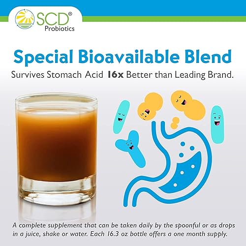 Miniatura 4 de SCD Probióticos esenciales  Suplemento líquido probiótico crudo vivo sin pasteurizar probióticos veganos para niños pequeños adolescentes hombres y