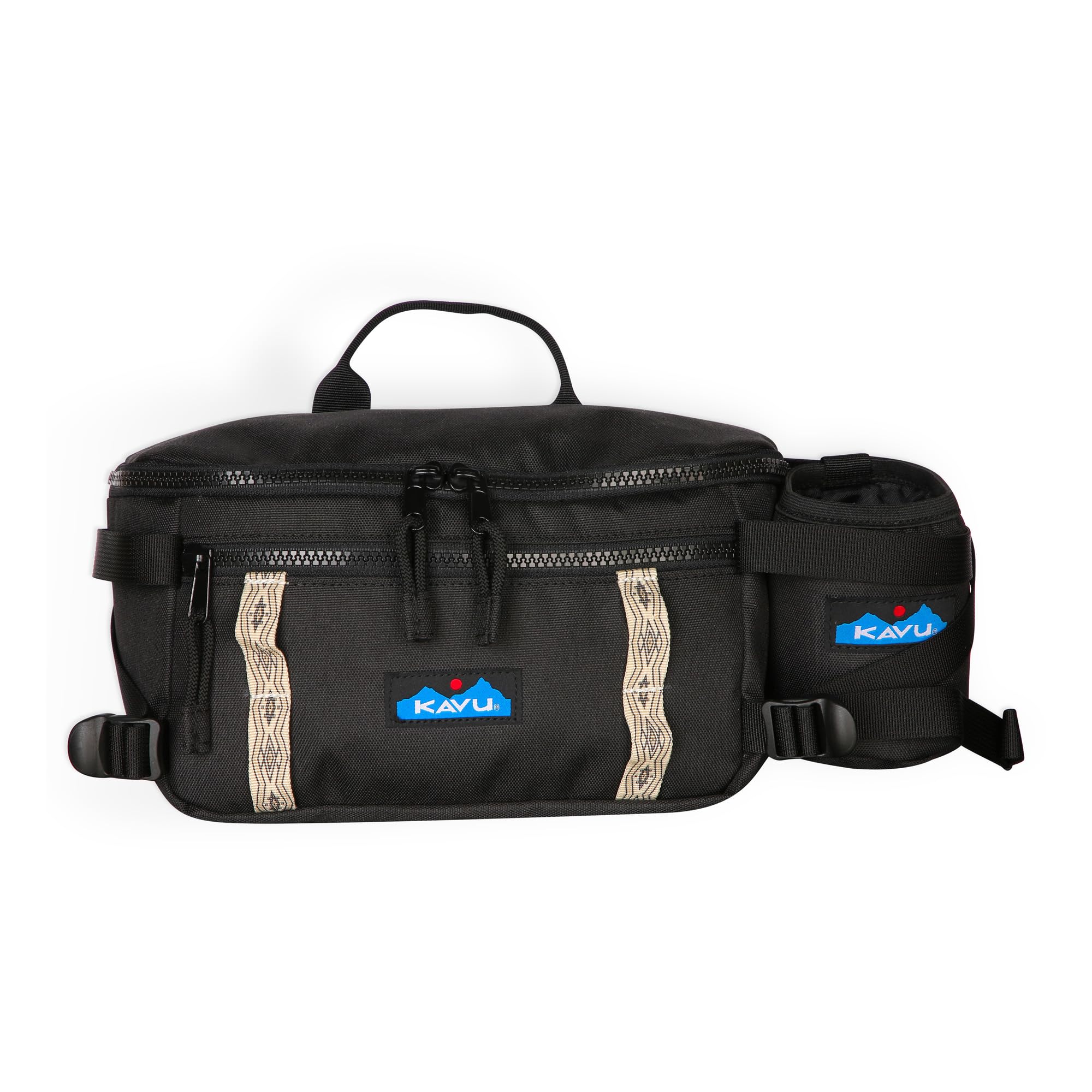 KAVU Torba na pasek dla dorosłych unisex z odłączanym chłodzeniem do napojów, Kruk, One Size, Torba na pasek nerka z odłączaną chłodnicą do napojów
