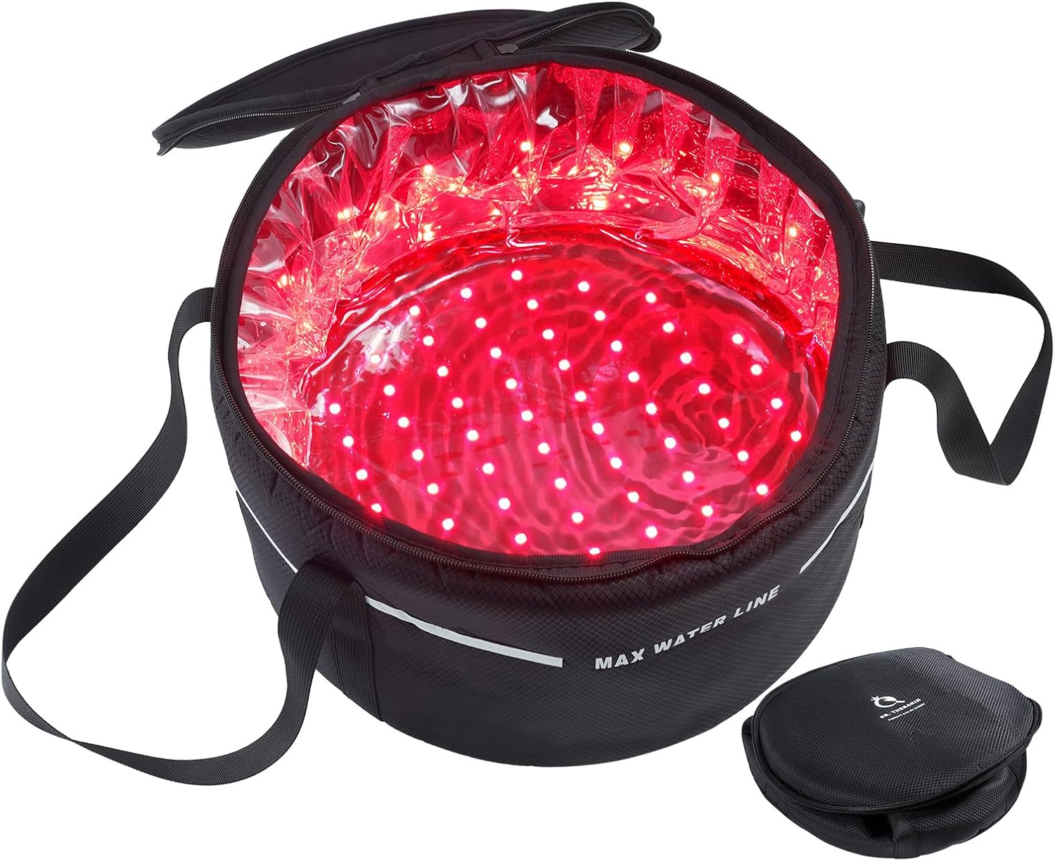 Red Light Therapy for Feet, Infrared 660 & 850nm Light Therapy Bucket for Foot, Ankle Pain Relief, Foldable & Lightweight, Easy Home Use