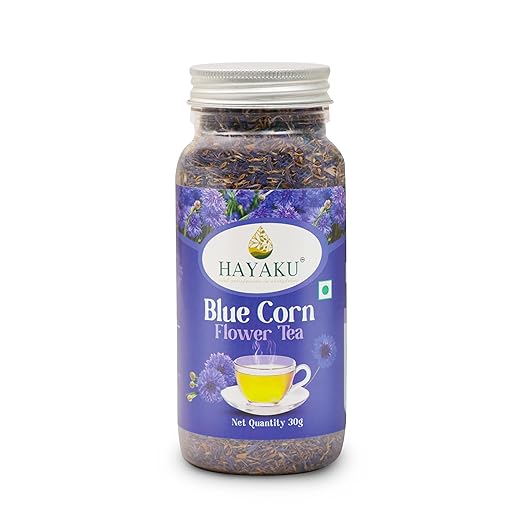 Blue Corn Flower - Blue Corn Flower Tea 30g | Hand Picked Flowers | Herbal Tea, Mock tails, Iced Tea, Personal Care | Detoxifies liver | Help UTI | PCOS Tea| 30 Cups Flower Tea |