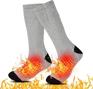 Meias de aquecimento elétrico, laváveis e aquecidas Meias elétricas de temperatura ajustável Aquecedores de pés Meias de esqui aquecidas Meias térmicas para esquiar escalada caminhadas