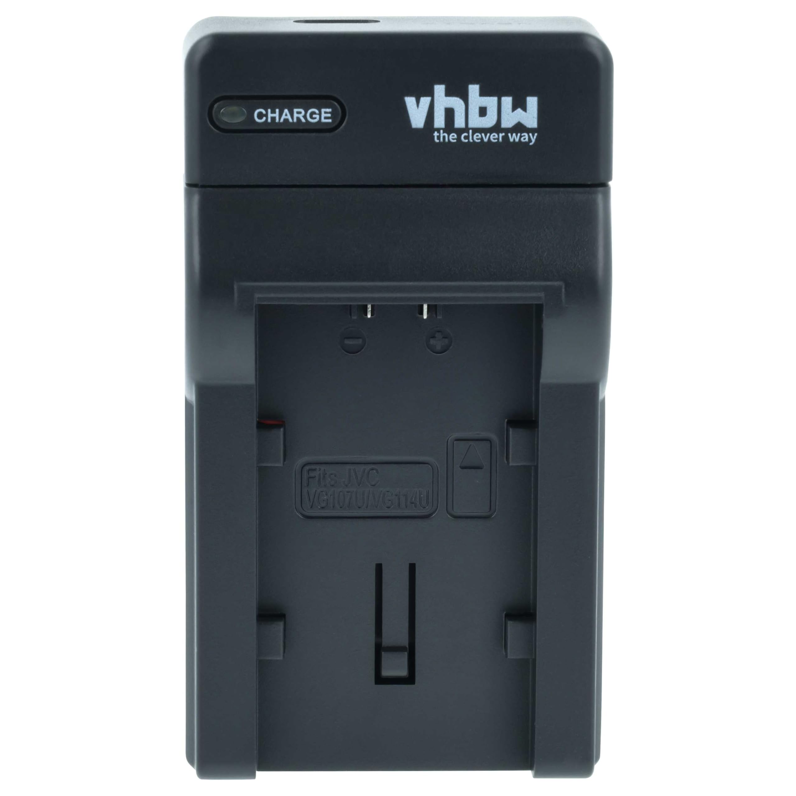 vhbw caricatore compatibile con JVC Everio GZ-HM430, GZ-HM335, GZ-HM335BEU camera - Stazione di carica + cavo auto + spia di carica, 4,2 V vhbw caricatore compatibile con JVC Everio GZ-HM430, GZ-HM335, GZ-HM335BEU camera - Stazione di carica + cavo auto + spia di carica, 4,2 V