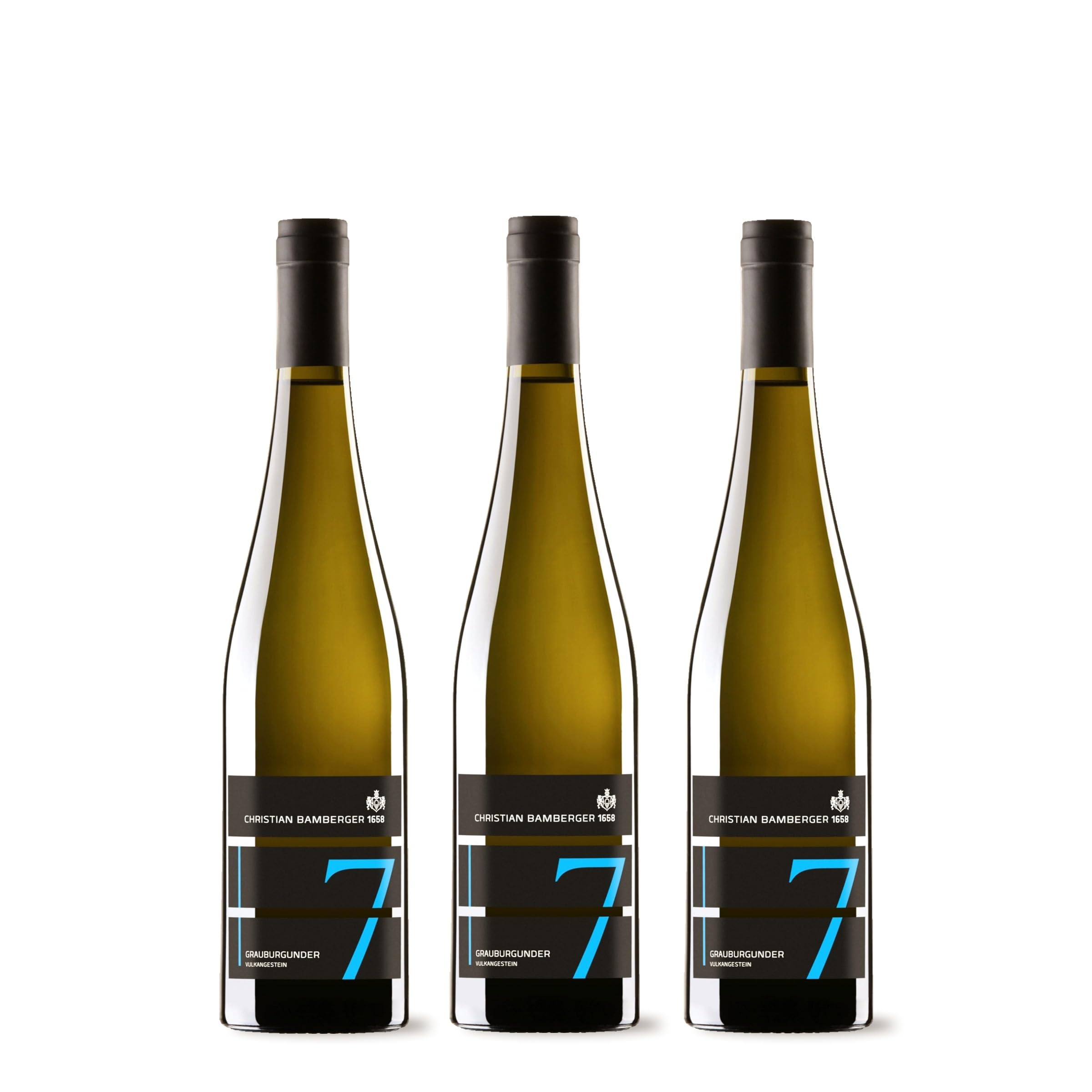 Bamberger 2022 Grauburgunder Vulkangestein trocken (3 x 0,75 l) inkl. weine.de-DropStop