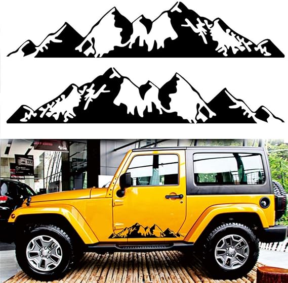 PoeHXtyy Mountain Decal Car Graphics Side Vinyl Sticker Decals for Cars