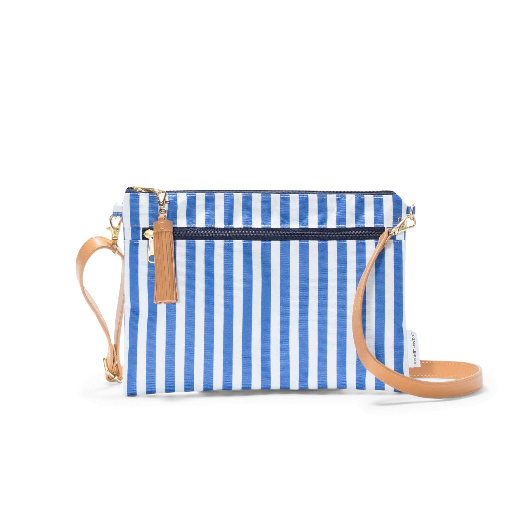 Logan + Lenora Convertible Clutch - Machine Washable and Waterproof Travel Clutch with Detachable Crossbody Strap