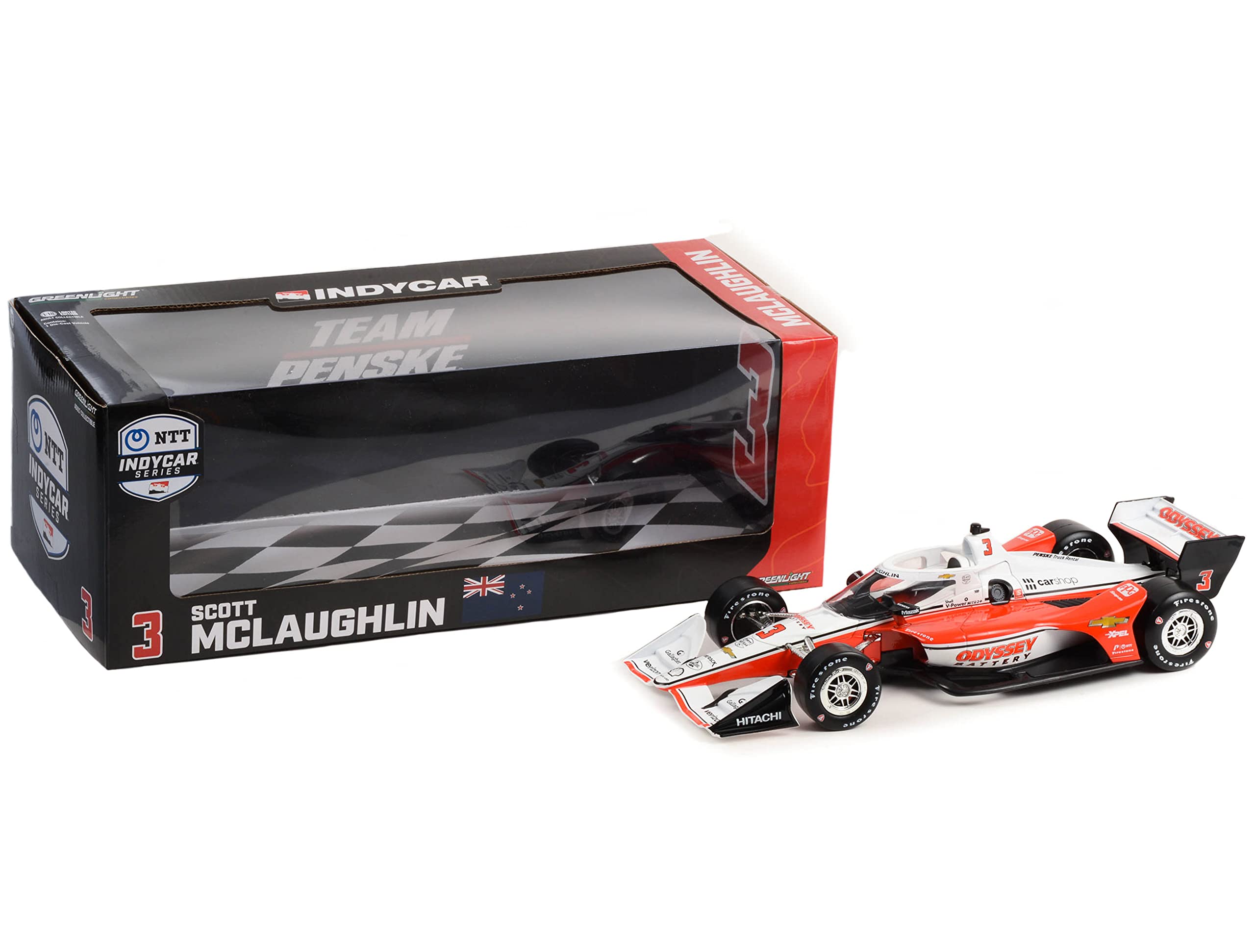 Amazon.com: Dallara IndyCar #3 McLaughlin Odyssey Team Penske