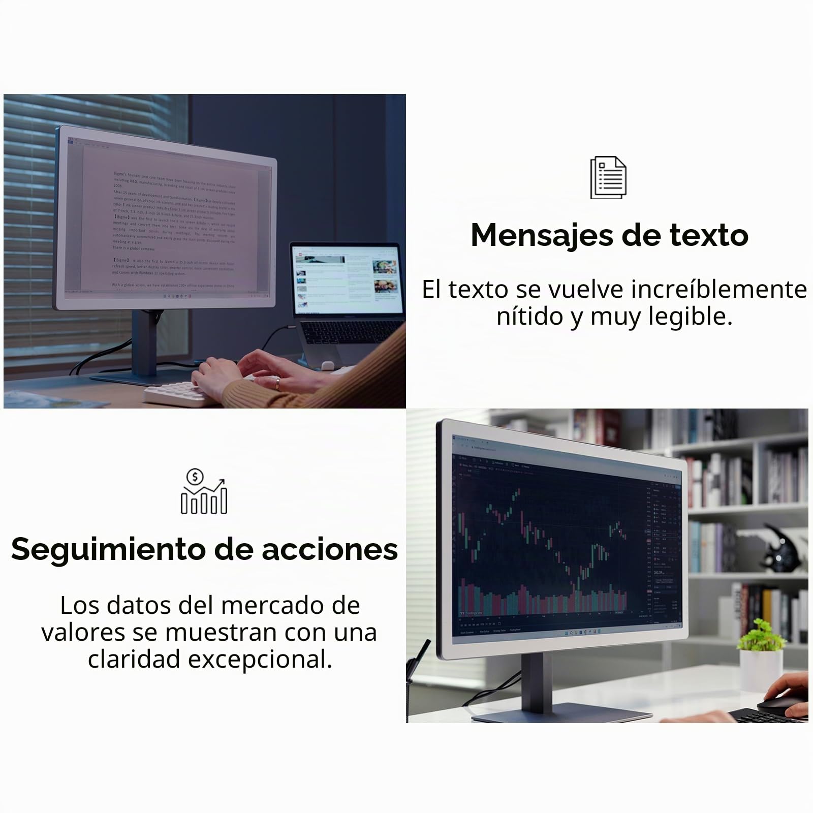 Bigme B251-Monitor de color de tinta E del mundo con pantalla eink de 25.3 pulgadas