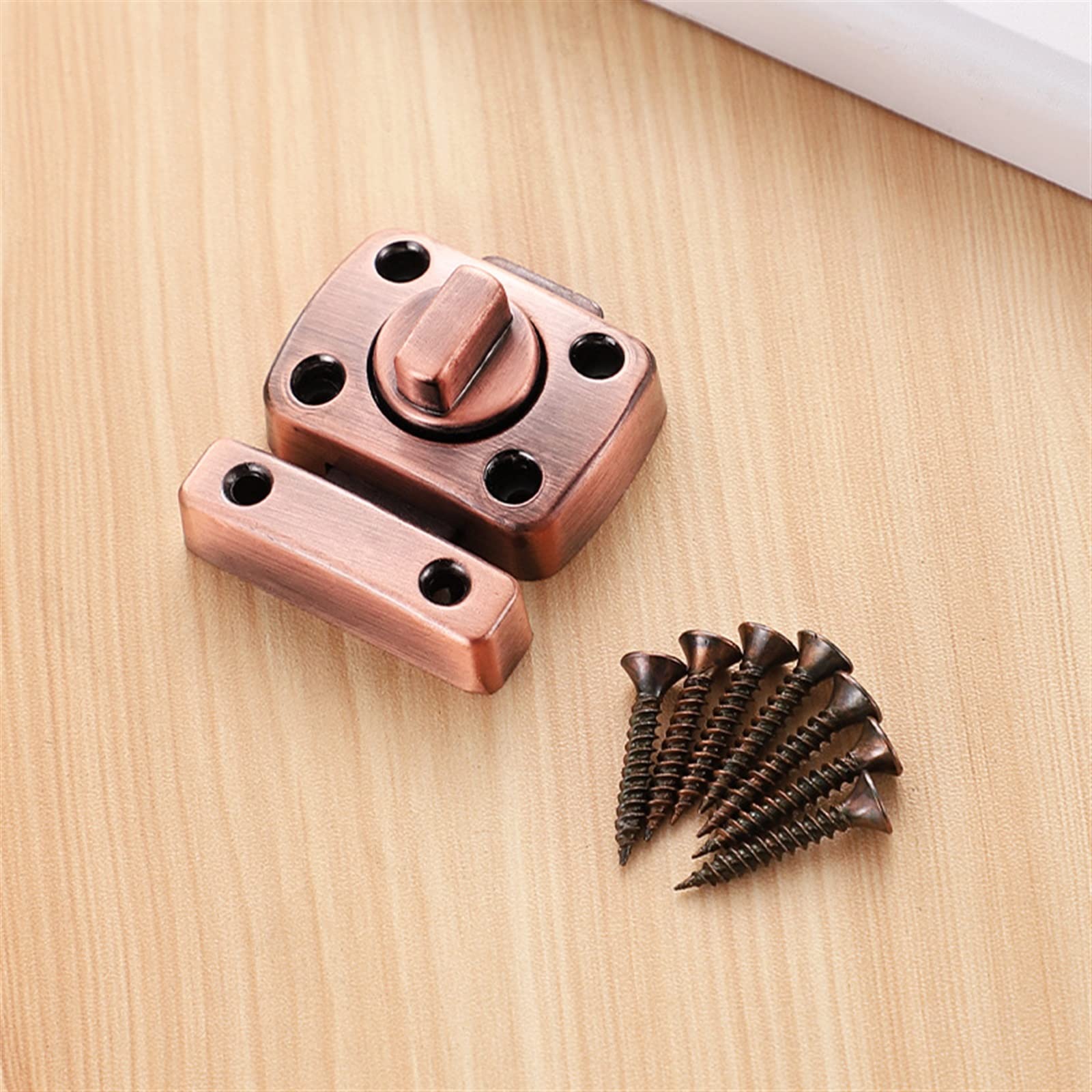 NVSFZGIYG WC Door Latch Small Vacant Engaged Lock Toilet Shower Cubicles ; Bathroom Turn Twist Bolt Privacy Catch 1Pcs(S2)
