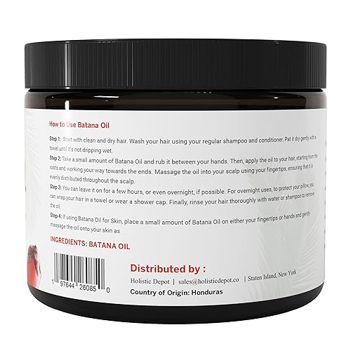 Miniatura 8 de Aceite de batana - El aceite milagroso hondureño para el crecimiento del cabello y el cuidado de la piel - 100% puro - 16 oz (454G)