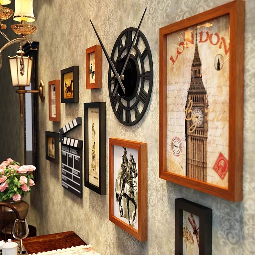 Amazon.com - ZXW Retro Photo Wall Set, Industrial Style