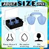 Tapones nasales para natación Relaxweex para adultos con estuche de almacenamiento 3