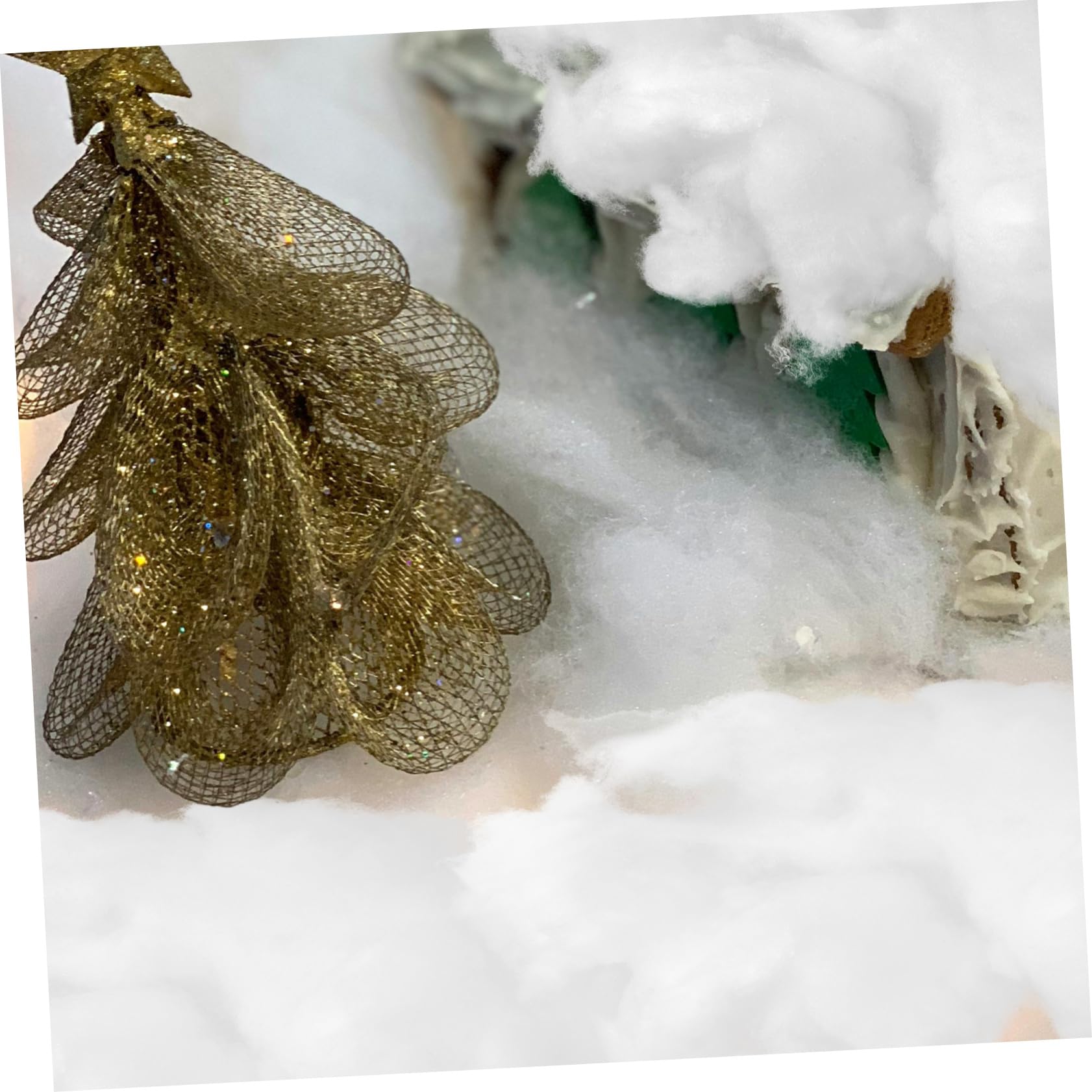 GANAZONO 3pièces Neige Artificielle Moelleuse Coton pour Décorations De Noël De Décor pour Arbre De Noël Et Scènes Hiver pour Et Fêtes Hiver