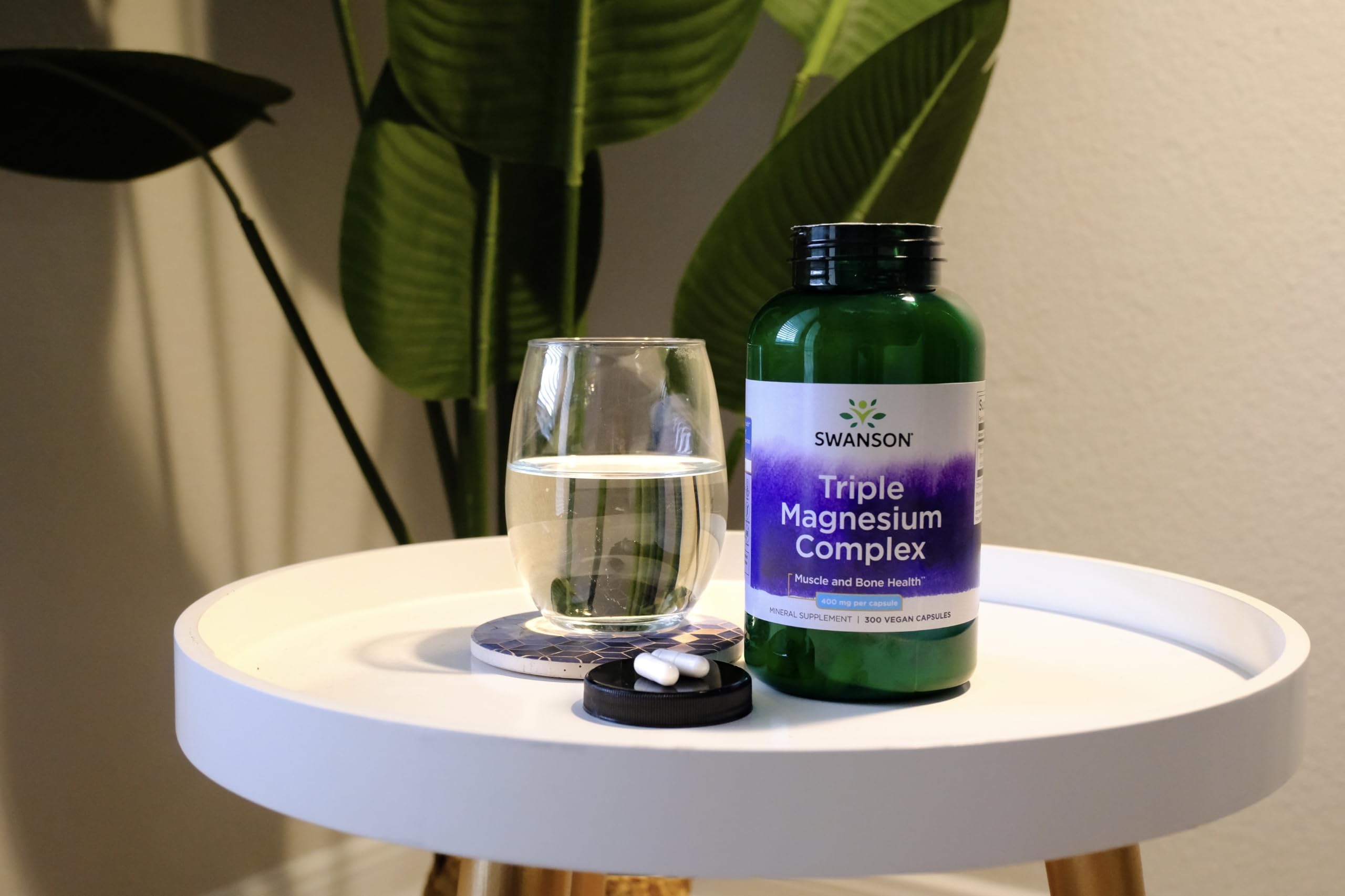 Swanson Triple Magnesium Complex 400 mg, 300 Vegan Capsules — Amazon image 7