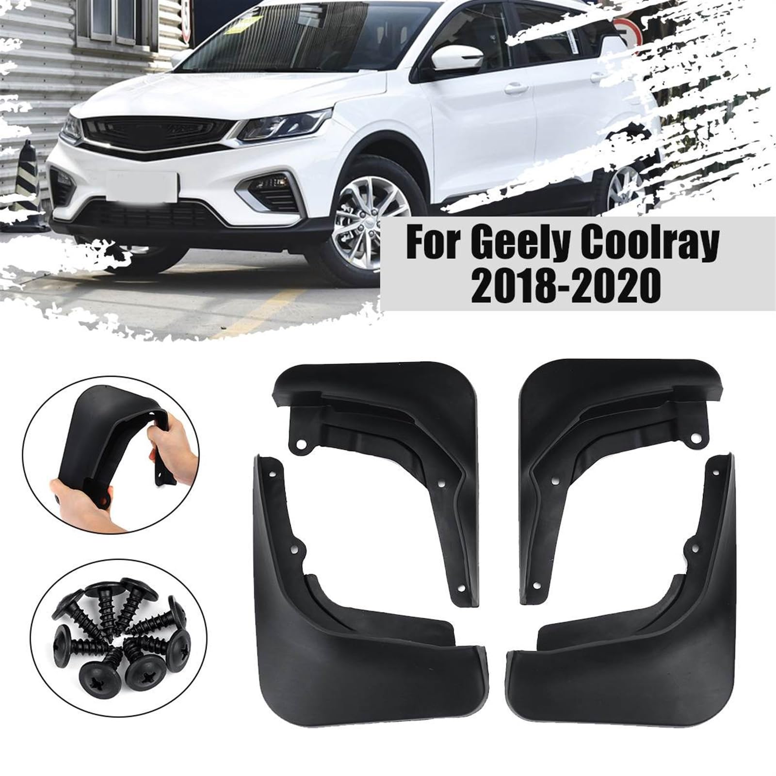 Paraspruzzi for auto, for Geely, Coolray 2018 2019 2020 Parafanghi Paraspruzzi Paraspruzzi Accessori for auto