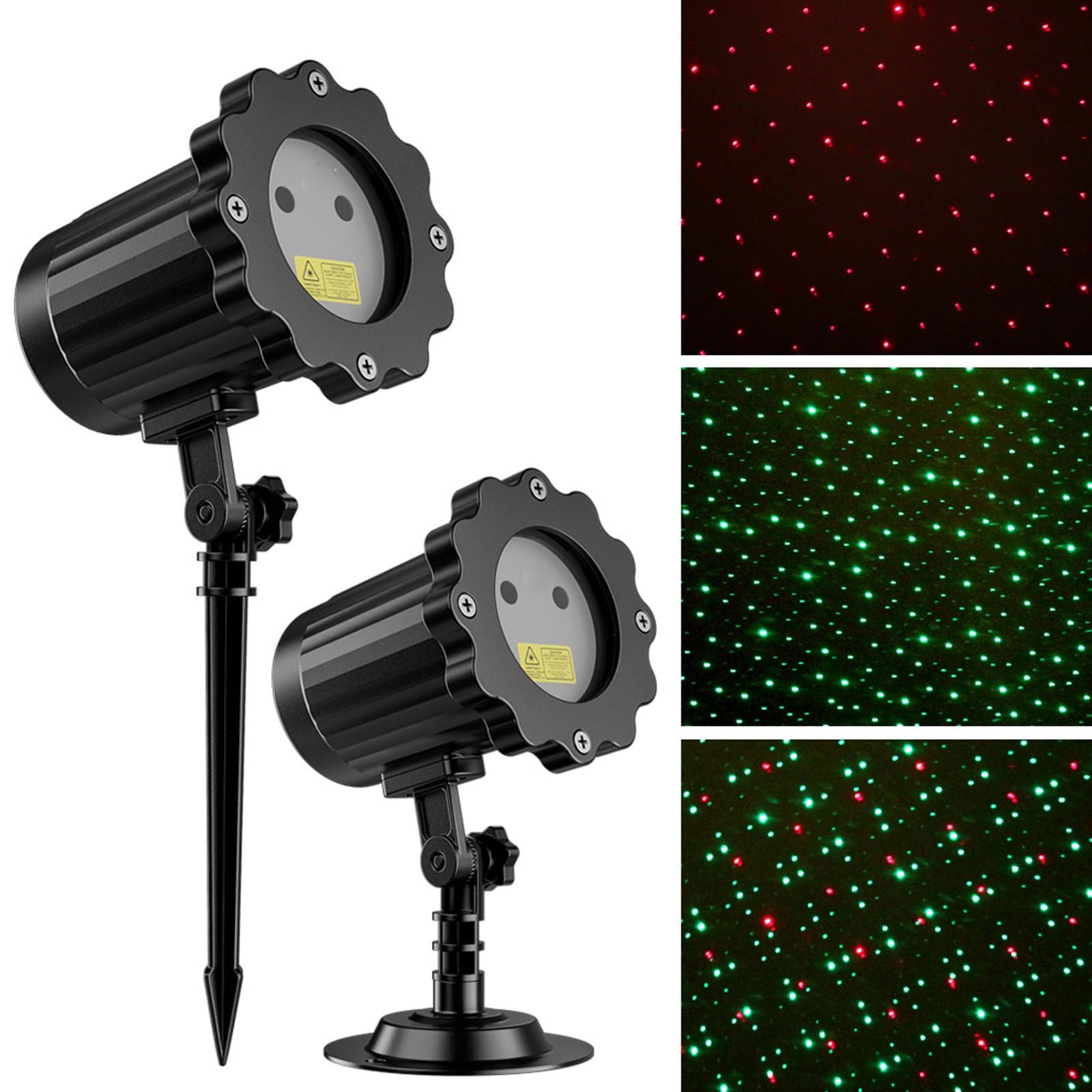 Proiettore di luci da palcoscenico per esterni, display a LED dinamico Firefly & Star, telecomando, impermeabile IP65, ideale per illuminazione da giardino e patio, decorazione per interni ed esterni