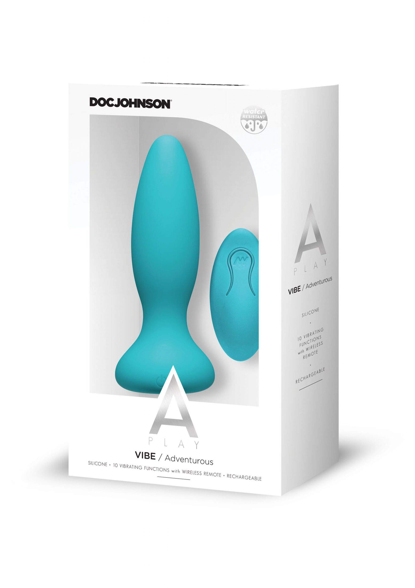 Amazon.com: Doc Johnson A-Play - Vibe - Adventurous - Rechargeable Vibrating  10-Function Silicone Anal Plug with Wireless Remote
