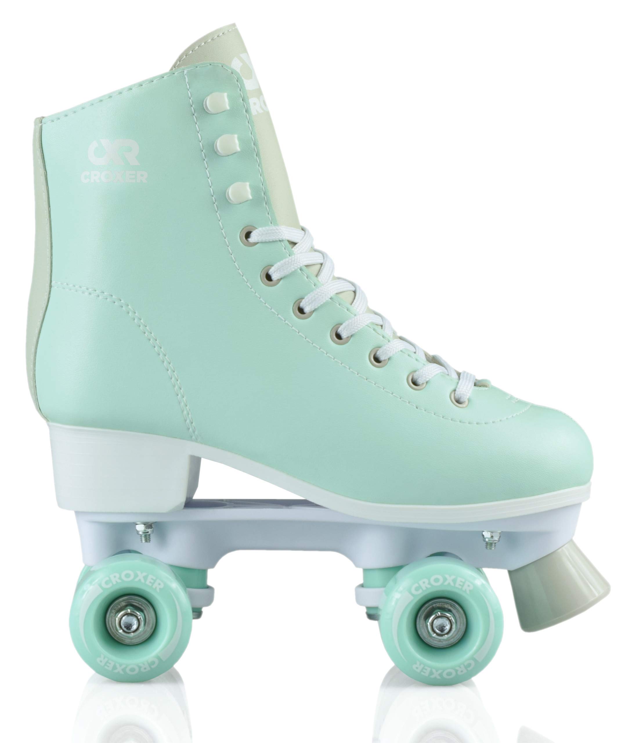 Lea - Patines de Ruedas, Color Verde y Rosa — view 3