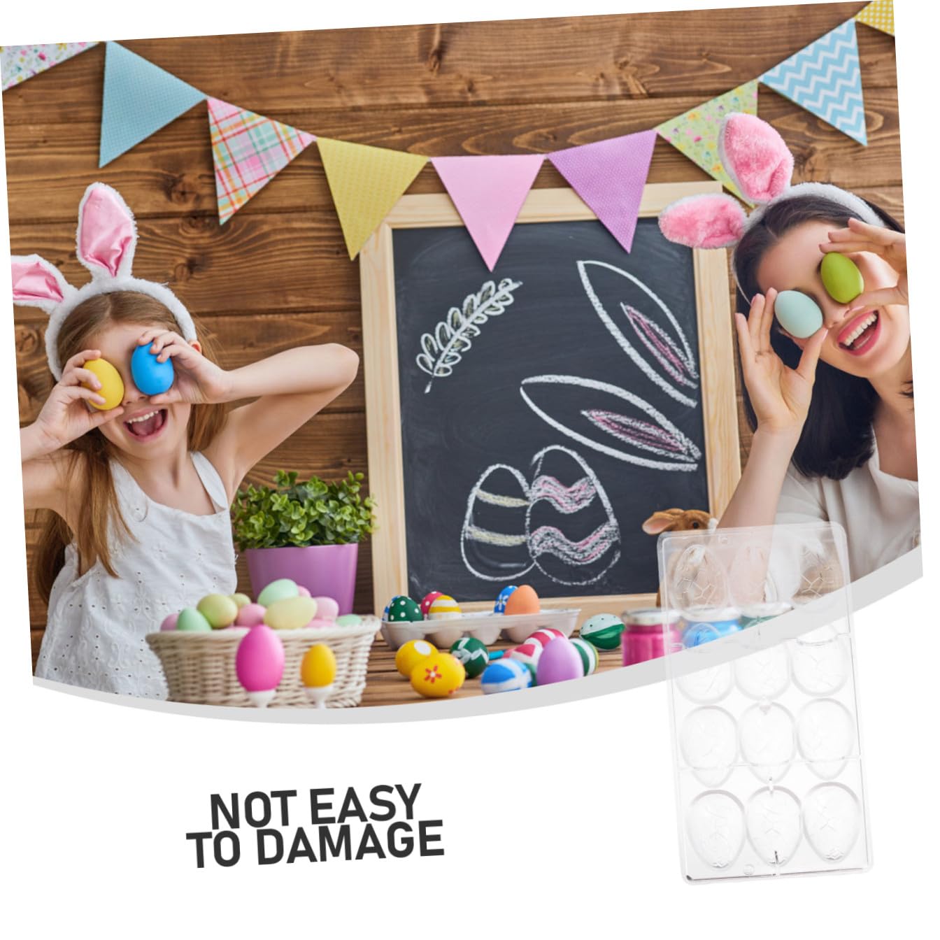 Alipis 3 Piezas Molde Para Hornear Chocolate Molde De Chocolate De Galletas De Pascua Huevo s De Cocina s De Frutas s De Helado Pegajoso Transparent El Plastico