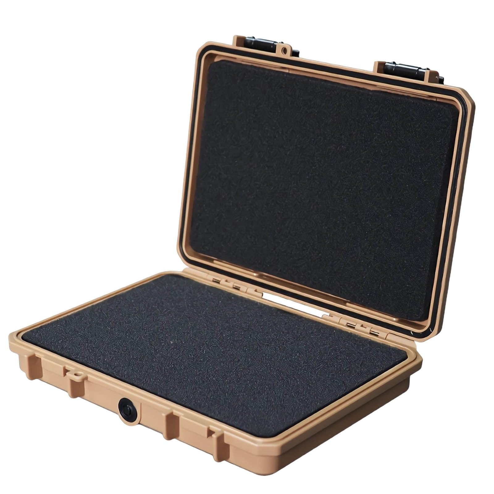 Custodia Rigida, Custodia Protettiva Portatile Impermeabile per Fotocamera da 9 X 7 X 1,8 Pollici Con Schiuma Personalizzabile, Adatta All'uso di Droni, Fotocamere e Attrezzature(Brown)